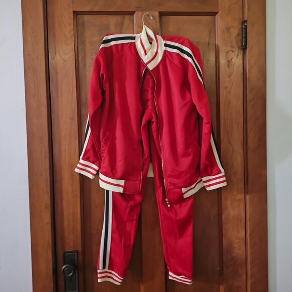 Victorious Red and White Track Suit - Picture 1 of 10